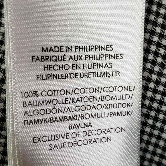 Polo Ralph Lauren Oxford Shirt Mens Size L Black Gingham Plaid LS Button Down - Picture 9 of 10